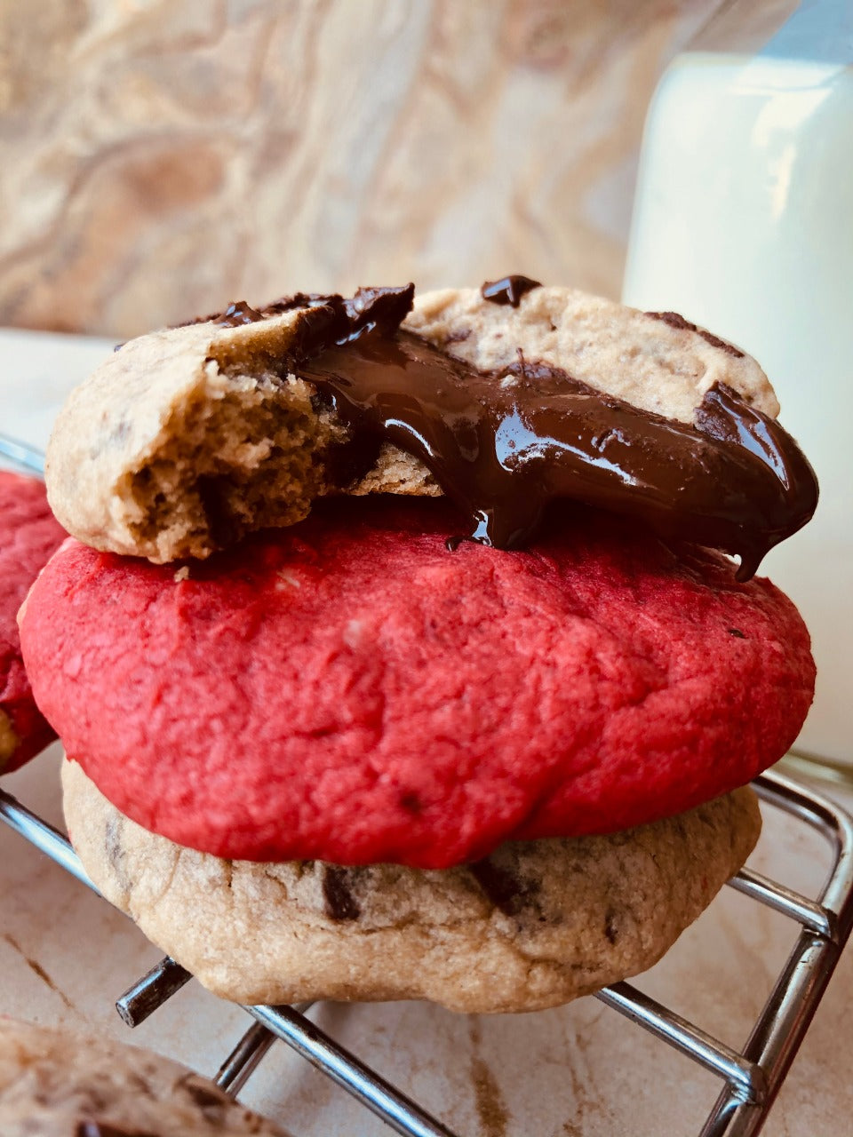 Chocolate & Red Velvet Cookies